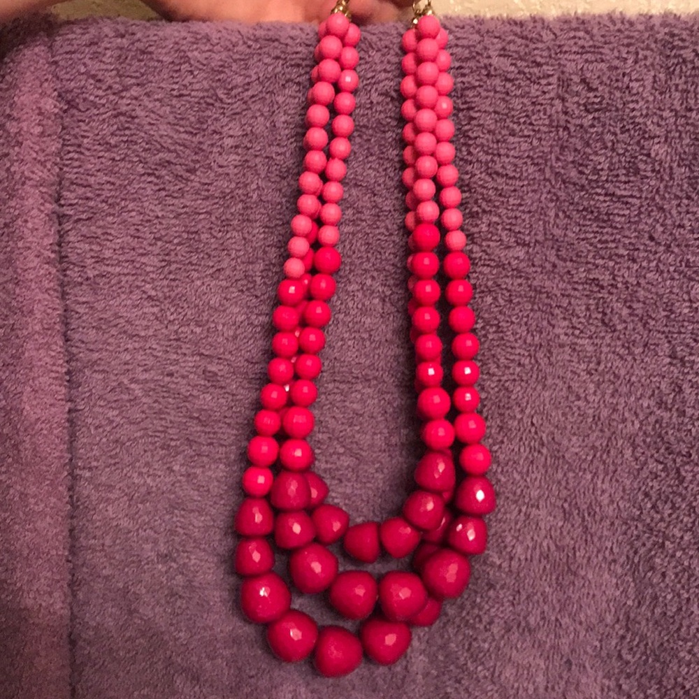 Pink Multistrand Necklace